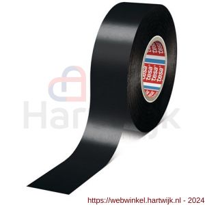 Tesa 4163 Tesaflex 33 m x 19 mm zwart Soft PVC tape - H11650258 - afbeelding 2