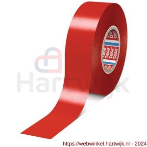 Tesa 4163 Tesaflex 33 m x 19 mm rood Soft PVC tape - H11650251 - afbeelding 2