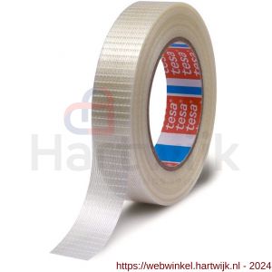 Tesa 4591 Tesapack 50 x m 75 mm transparant Kruisgeweven filamenttape, algemene toepassingen - H11650244 - afbeelding 1