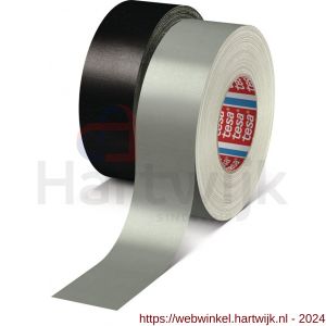 Tesa 4657 Tesaband 50 m x 100 mm grijs temperatuurbestendige textieltape - H11650192 - afbeelding 1