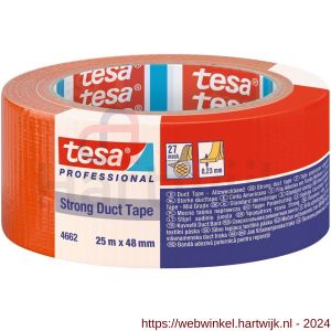 Tesa 4662 Tesaband 25 m x 48 mm oranje textieltape - H11650194 - afbeelding 1