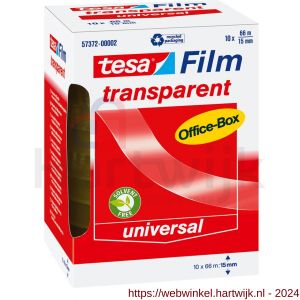 Tesa 57372 Tesafilm officebox transparant plakband 66 m x 15 mm 10 rollen - H11650405 - afbeelding 1