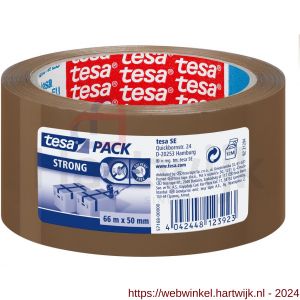 Tesa 57168 Tesapack Strong verpakkingstape bruin 66 m x 50 mm - H11650413 - afbeelding 1