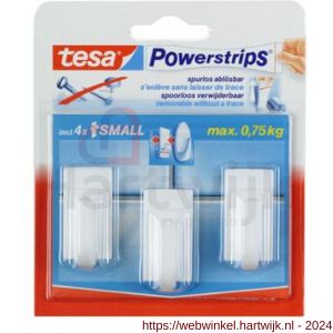 Tesa 57530 Powerstrips haakjes small rechthoek wit 3 stuks - H11650373 - afbeelding 2