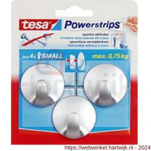 Tesa 57577 Powerstrips haakje small rond wit 3 stuks - H11650379 - afbeelding 2