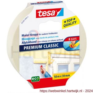 Tesa 5282 Premium Classic afplakband 50 m x 30 mm - H11650402 - afbeelding 1