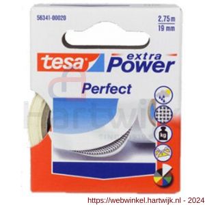 Tesa 56341 Extra Power Perfect textieltape wit 2,75 m x 19 mm - H11650442 - afbeelding 1