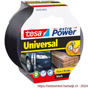 Tesa 56348 Extra Power Universal tape zwart 10 m x 50 mm - H11650357 - afbeelding 1