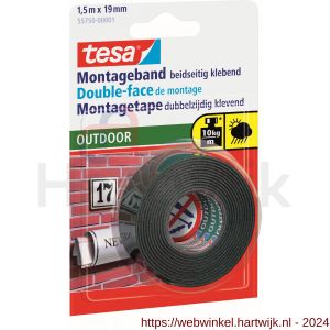 Tesa 55750 Powerbond Outdoor montagetape 1,5 m x 19 mm - H11650382 - afbeelding 1