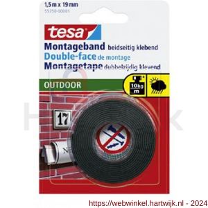 Tesa 55750 Powerbond Outdoor montagetape 1,5 m x 19 mm - H11650382 - afbeelding 2