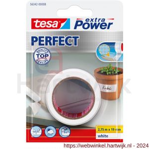 Tesa 56342 Extra Power Perfect textieltape wit 2,75 m x 19 mm - H11650392 - afbeelding 1