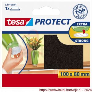 Tesa 57891 Protect vilt bruin 8 cm x 10 cm - H11650395 - afbeelding 1
