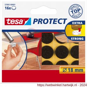 Tesa 57892 Protect vilt bruin 18 mm - H11650419 - afbeelding 1