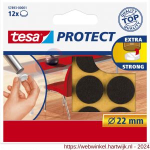 Tesa 57893 Protect vilt bruin 22 mm - H11650418 - afbeelding 1