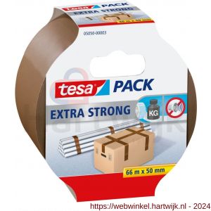 Tesa 5050 Tesapack Extra Strong verpakkingstape bruin 66 m x 50 mm - H11650610 - afbeelding 1