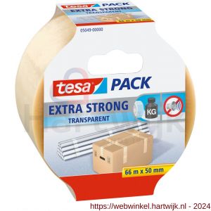 Tesa 5049 Tesapack Extra Strong verpakkingstape transparant 66 m x 50 mm - H11650611 - afbeelding 1
