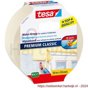 Tesa 5284 Premium Classic afplakband 50 m x 50 mm - H11650557 - afbeelding 1