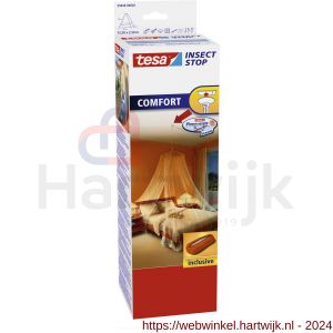 Tesa 55836 Comfort klamboe wit met plafondhaak 12,5 x 2,5 m - H11650599 - afbeelding 1