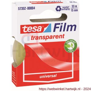Tesa 57352 Tesafilm transparant plakband 33 m x 15 mm - H11650623 - afbeelding 1