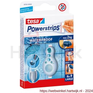 Tesa 59700 Powerstrips waterproof strips large wit 6 stuks - H11650444 - afbeelding 1
