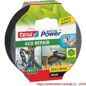 Tesa 56432 Extra Power Eco Repair textieltape 20 m x 38 mm zwart - H11650633 - afbeelding 1