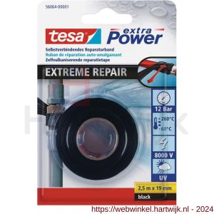 Tesa 56064 Extreme Repair zwart 2,5 m x 19 mm - H11650451 - afbeelding 1
