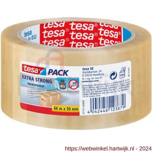 Tesa 57171 PVC tape extra strong 66 m x 50 mm transparant 57171 - H11650640 - afbeelding 1