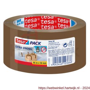 Tesa 57173 PVC tape extra strong 66 m x 50 mm bruin 57173 - H11650641 - afbeelding 1