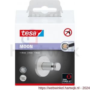 Tesa 40304 Moon handdoekhaak RVS-look - H11650507 - afbeelding 3