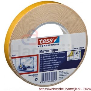 Tesa 4952 Tesafix 50 m x 25 mm wit sterke dubbelzijdige PE-foamtape - H11650320 - afbeelding 1