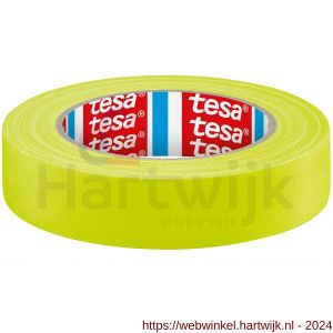 Tesa 4671 Tesaband 25 m x 25 mm fluor geel acrylgecoate textieltape - H11650195 - afbeelding 1