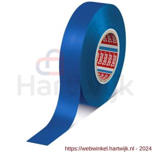 Tesa 4163 Tesaflex 33 m x 19 mm blauw Soft PVC tape - H11650245 - afbeelding 1