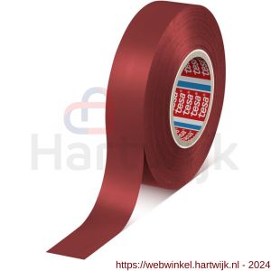Tesa 4163 Tesaflex 33 m x 19 mm rood Soft PVC tape - H11650251 - afbeelding 1