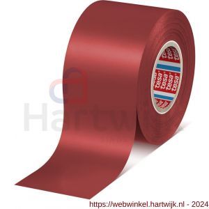 Tesa 4163 Tesaflex 33 m x 50 mm rood Soft PVC tape - H11650252 - afbeelding 1