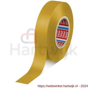 Tesa 4163 Tesaflex 33 m x 19 mm geel Soft PVC tape - H11650247 - afbeelding 1