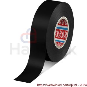 Tesa 4163 Tesaflex 33 m x 25 mm zwart Soft PVC tape - H11650259 - afbeelding 1