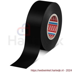 Tesa 4163 Tesaflex 33 m x 30 mm zwart Soft PVC tape - H11650260 - afbeelding 1