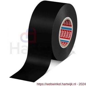 Tesa 4163 Tesaflex 33 m x 38 mm zwart Soft PVC tape - H11650261 - afbeelding 1