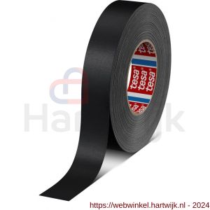 Tesa 4651 Tesaband 50 m x 30 mm zwart premium textieltape - H11650165 - afbeelding 1