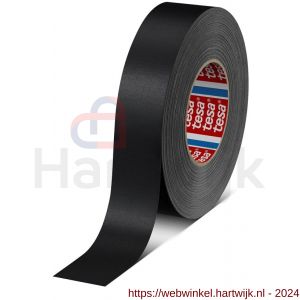Tesa 4651 Tesaband 50 m x 38 mm zwart premium textieltape - H11650168 - afbeelding 1
