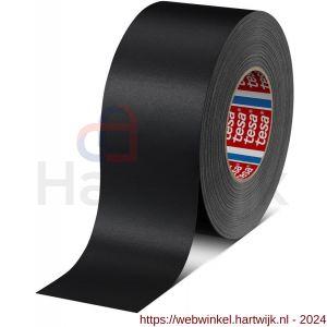 Tesa 4651 Tesaband 50 m x 75 mm zwart premium textieltape - H11650179 - afbeelding 1