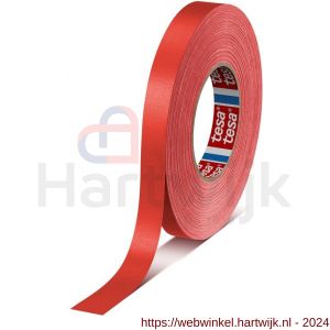 Tesa 4651 Tesaband 50 m x 19 mm rood premium textieltape - H11650157 - afbeelding 1