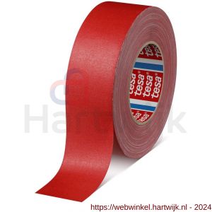 Tesa 4671 Tesaband 50 m x 50 mm rood acrylgecoate textieltape - H11650202 - afbeelding 1