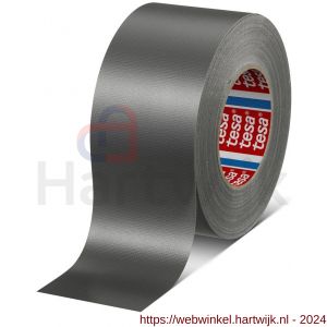 Tesa 4688 Tesaband 50 m x 75 mm grijs standaard polyethyleengecoate textieltape - H11650209 - afbeelding 1