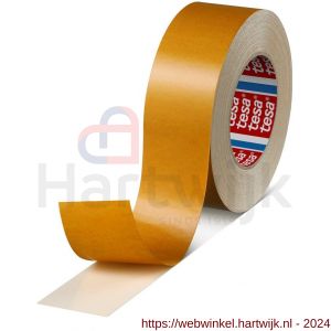 Tesa 4964 Tesafix 25 m x 50 mm wit dubbelzijdige tape met textielen drager - H11650235 - afbeelding 1