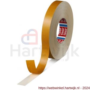 Tesa 4964 Tesafix 50 m x 25 mm wit dubbelzijdige tape met textielen drager - H11650232 - afbeelding 1