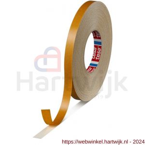 Tesa 4964 Tesafix 50 m x 15 mm wit dubbelzijdige tape met textielen drager - H11650230 - afbeelding 1