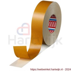 Tesa 4964 Tesafix 50 m x 50 mm wit dubbelzijdige tape met textielen drager - H11650236 - afbeelding 1