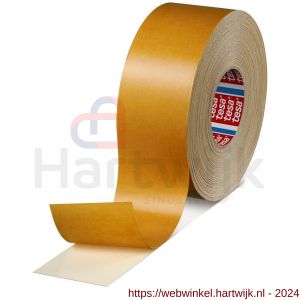 Tesa 4964 Tesafix 50 m x 75 mm wit dubbelzijdige tape met textielen drager - H11650237 - afbeelding 1