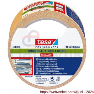 Tesa 64620 Tesafix 10 m x 50 mm transparant sterke dubbelzijdige filmtape - H11650091 - afbeelding 1